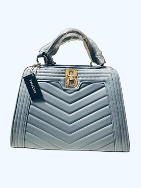 BEBE Katrina Satchel Quilted Top-Handle